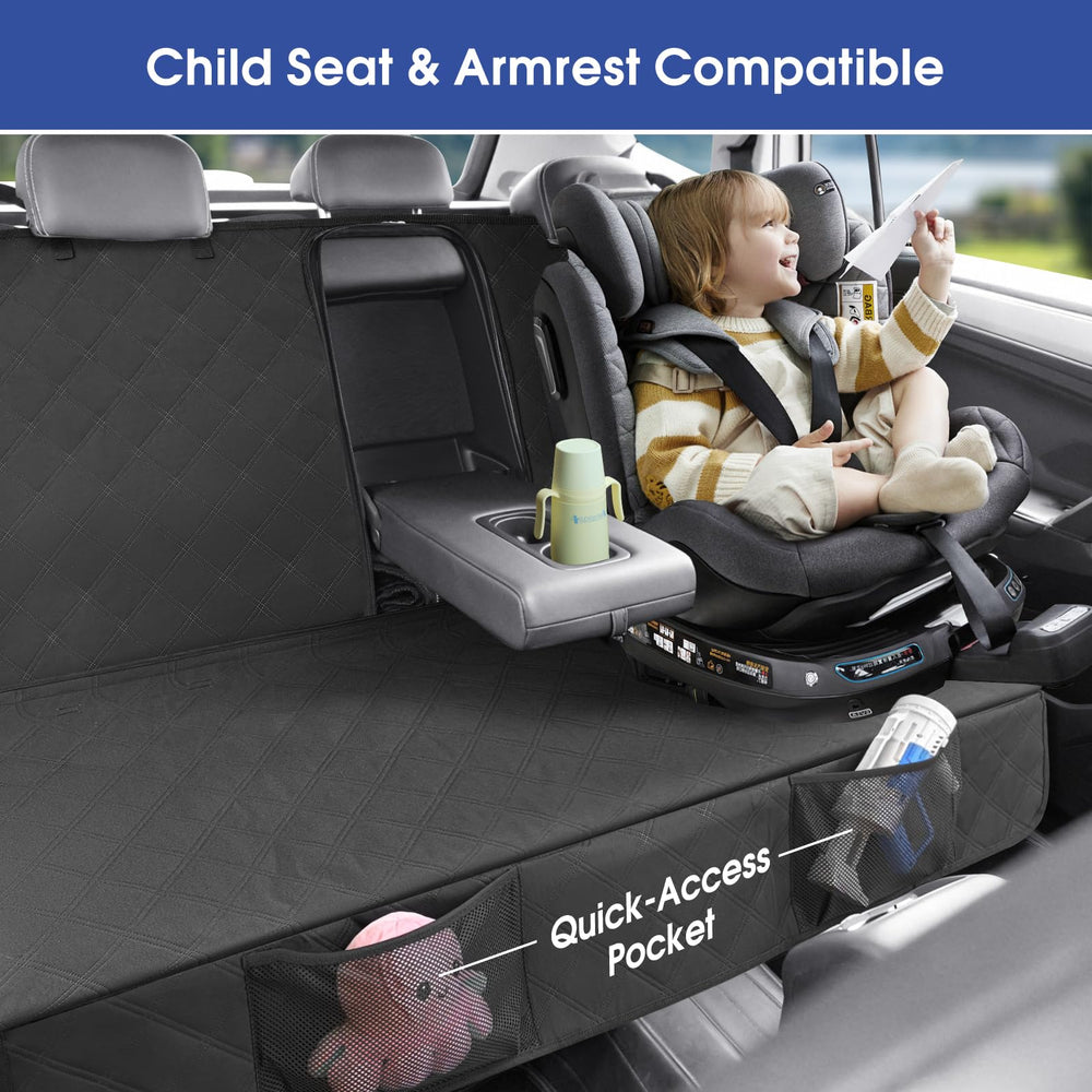 ALLANSING housse siège arrière accoudoir compatible, confort en voyage.