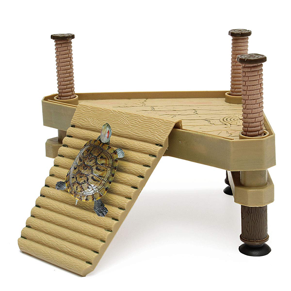 Allpdesky Turtle Pier : ponton-flottant pour tortue, repos hors de l'eau.