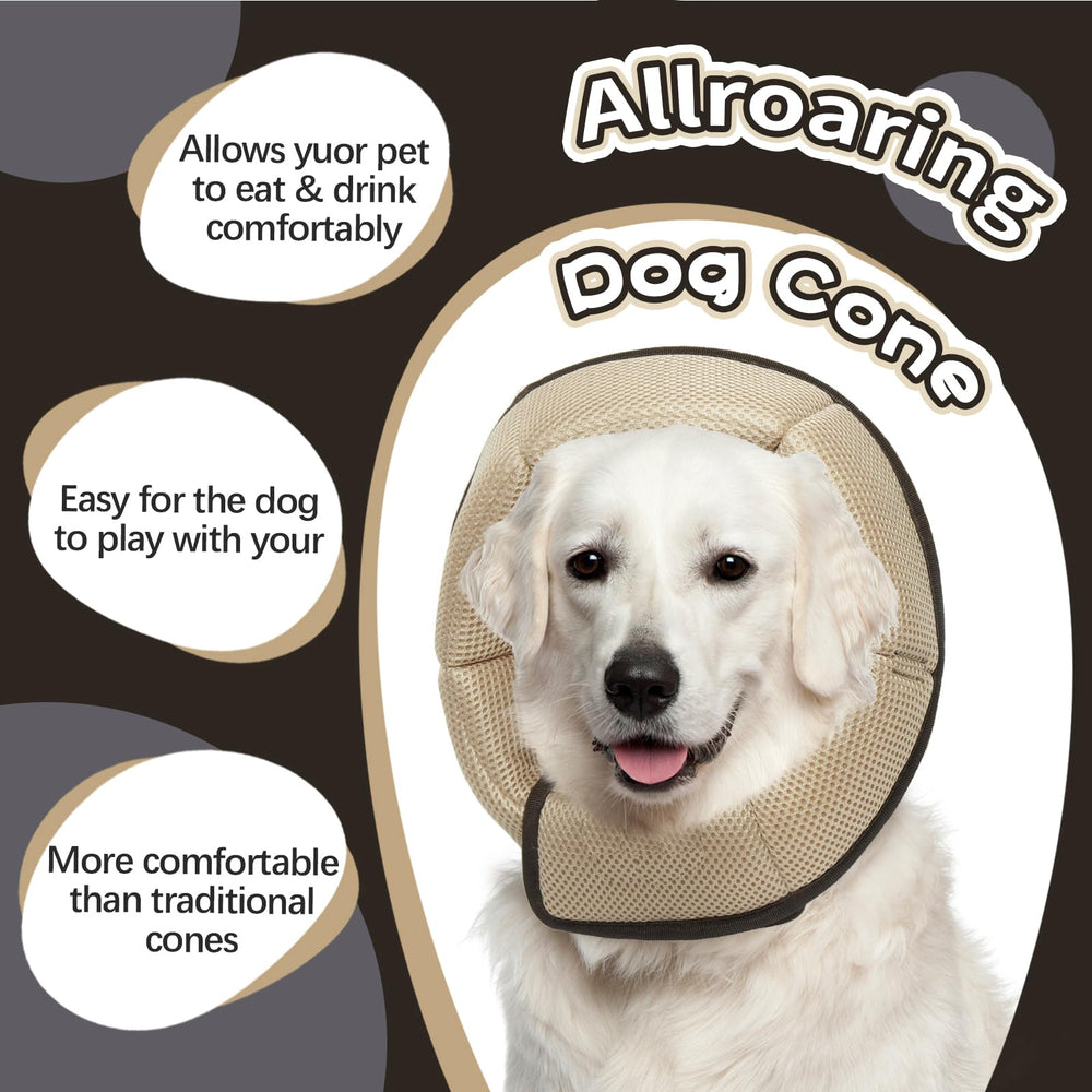 Allroaring collier anti-léchage avec conique doux pour grands chiens