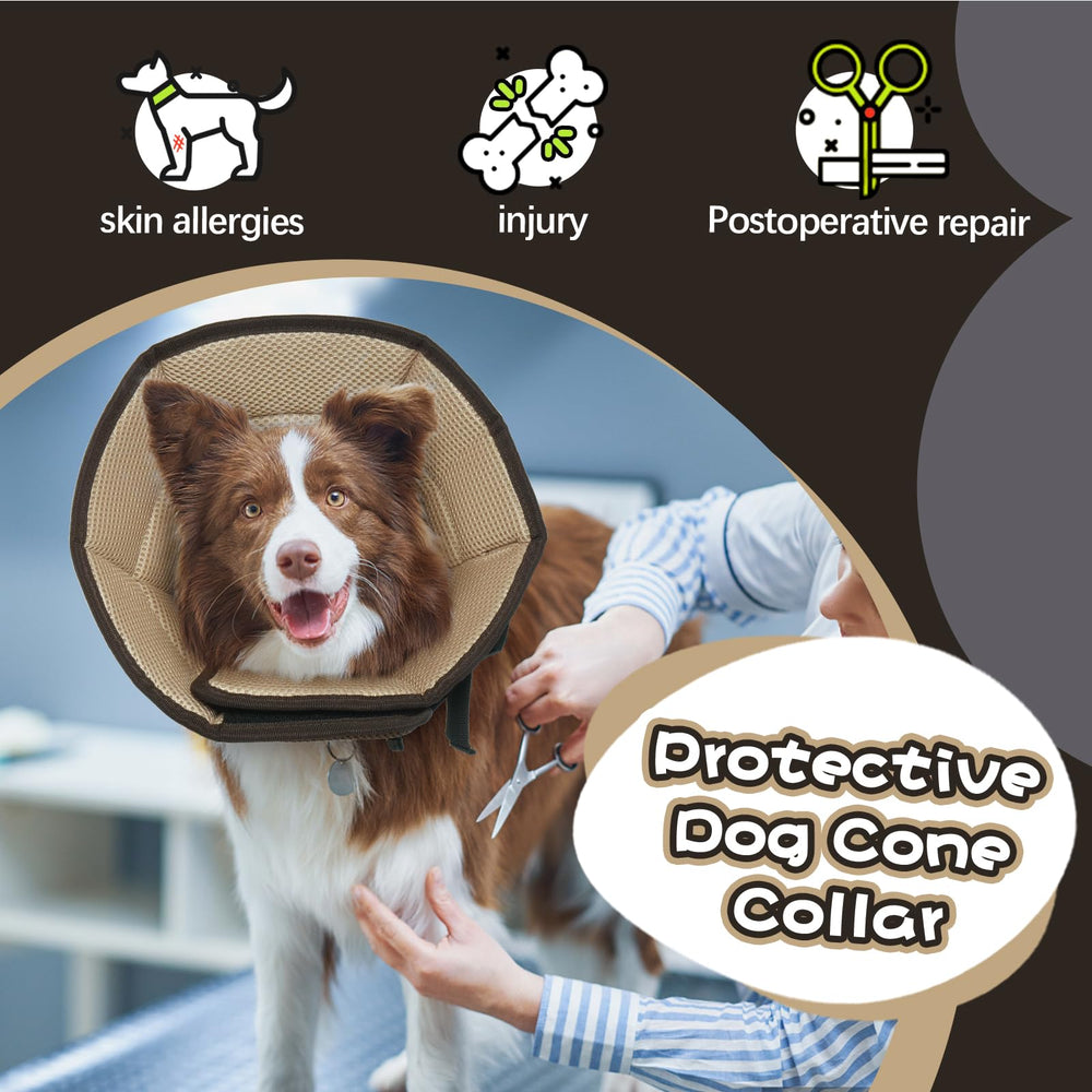 Allroaring collier conique design breveté pour chiens; protection et confort