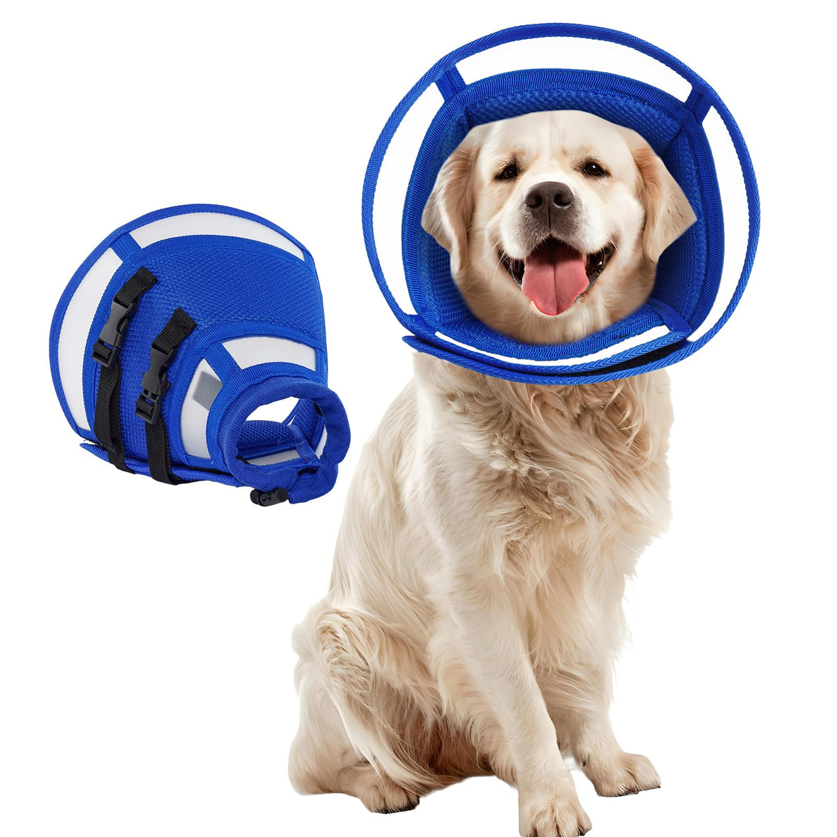 Allroaring cone-chien bleu xl aperçu: confort doux et respirant.