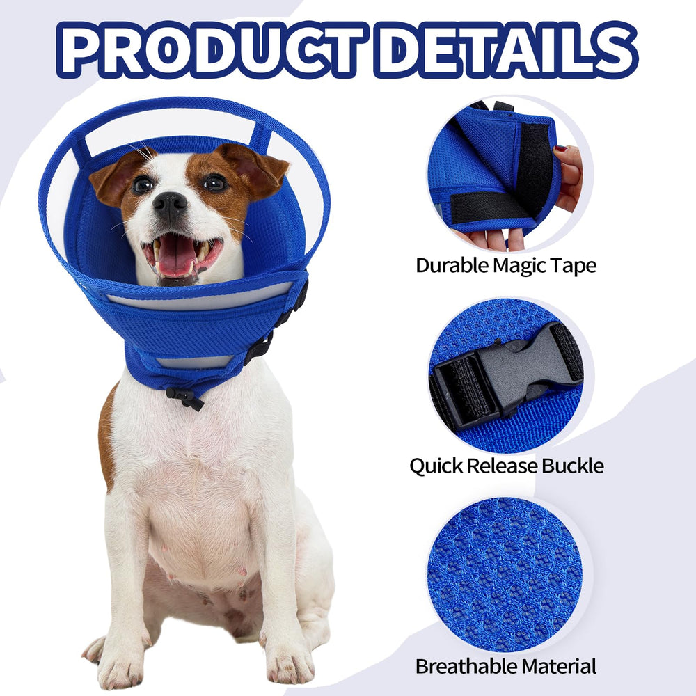 Allroaring cone-chien bleu xl réglage par corde: confort personnalisé.