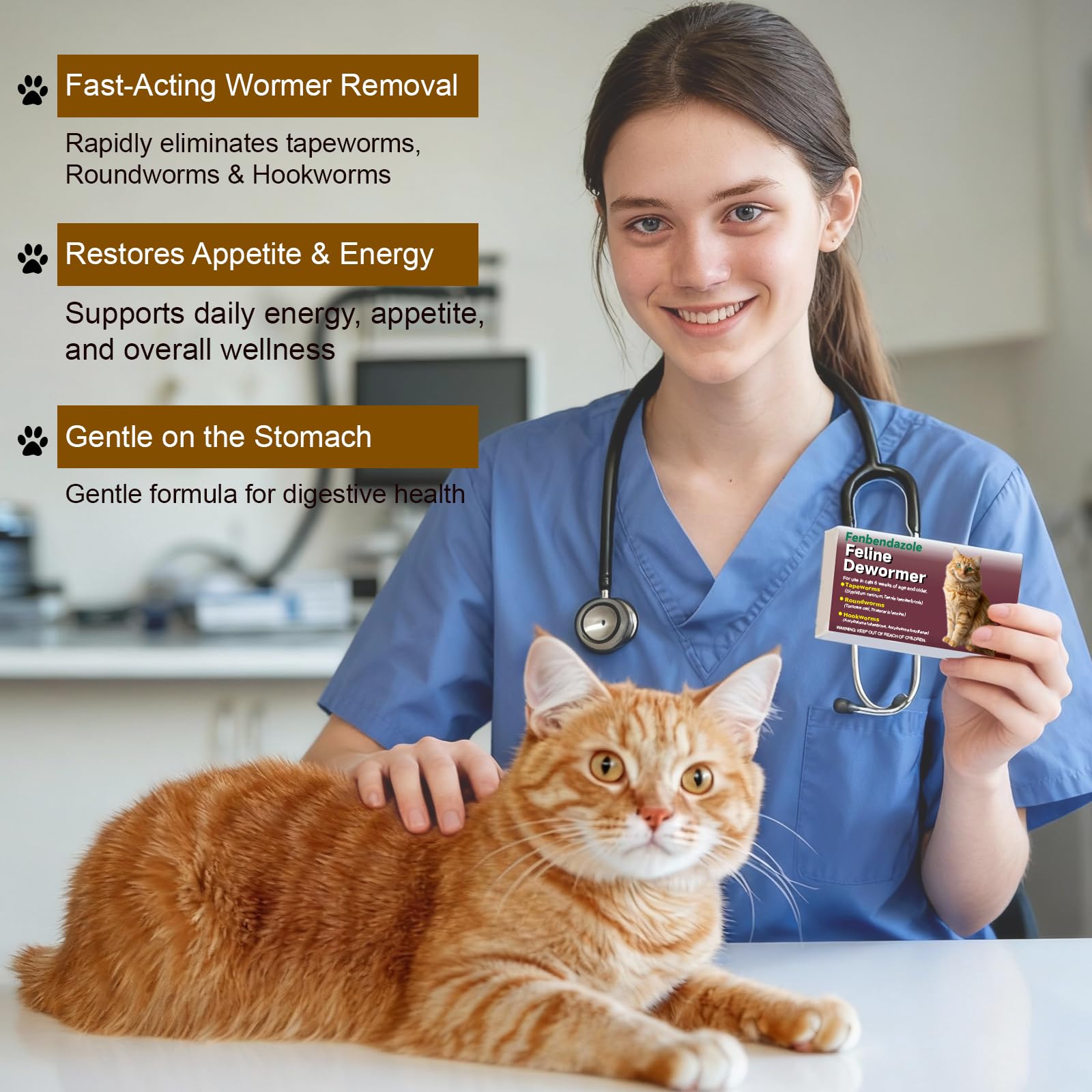 Alltripal vermifuge chat-dosage pilule facile à administrer