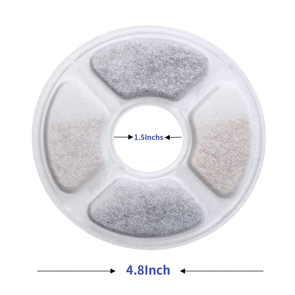 Filtre Allxin pour fontaine animale avec coton et charbon pour eau purifiée et goût amélioré.