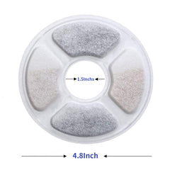 Filtre Allxin pour fontaine animale avec coton et charbon pour eau purifiée et goût amélioré.