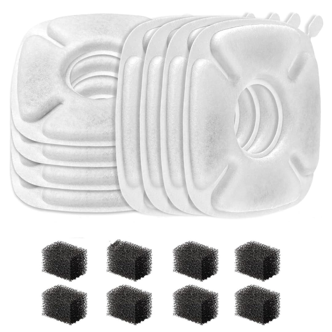 Allxin filtre remplacement pour fontaine chat 4 pouces, amélioration potale eau.