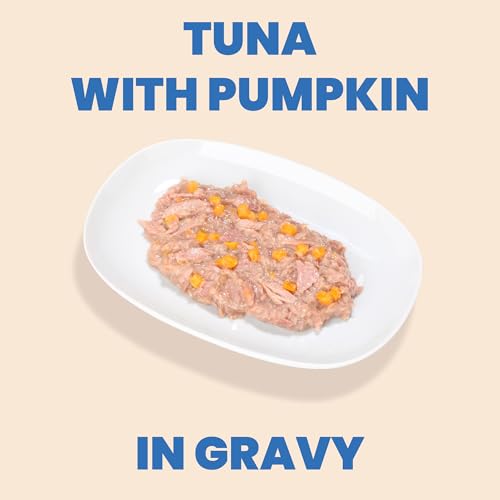 Boîtes HQS Complète 70 g pour chat adulte, saveur thon et citrouille.