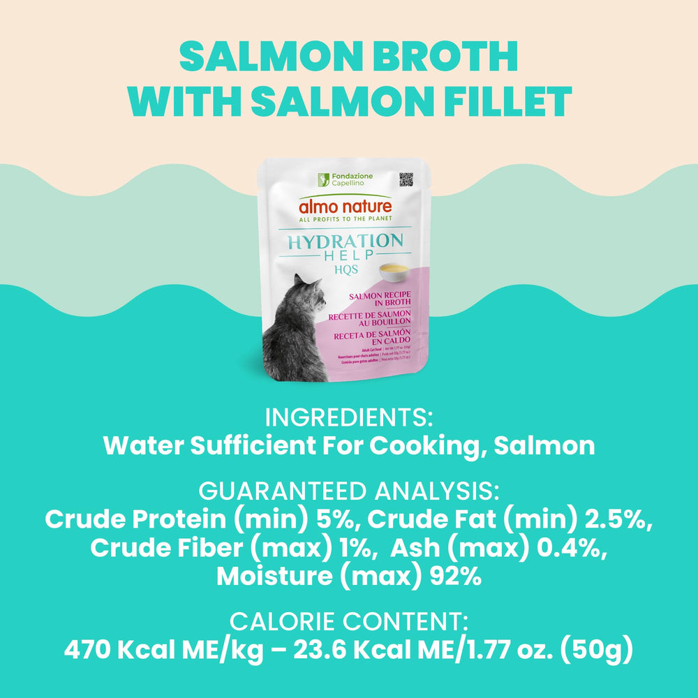 Chat dégustant Almo Nature HQS Hydration Help – repas humide savoureux