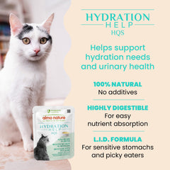 Almo Nature HQS Hydration Help ingrédients naturels: sans additifs.