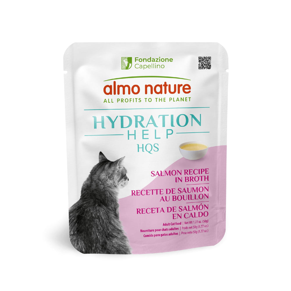 Almo Nature HQS Hydration Help – bouillon de saumon pour hydratation quotidienne