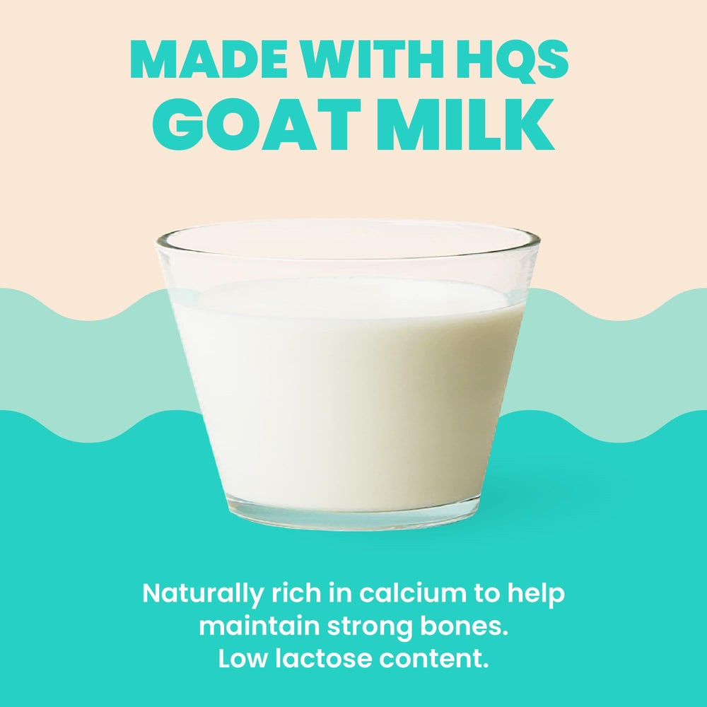 Almo Nature HQS, lait chèvre faible lactose, confort digestif.
