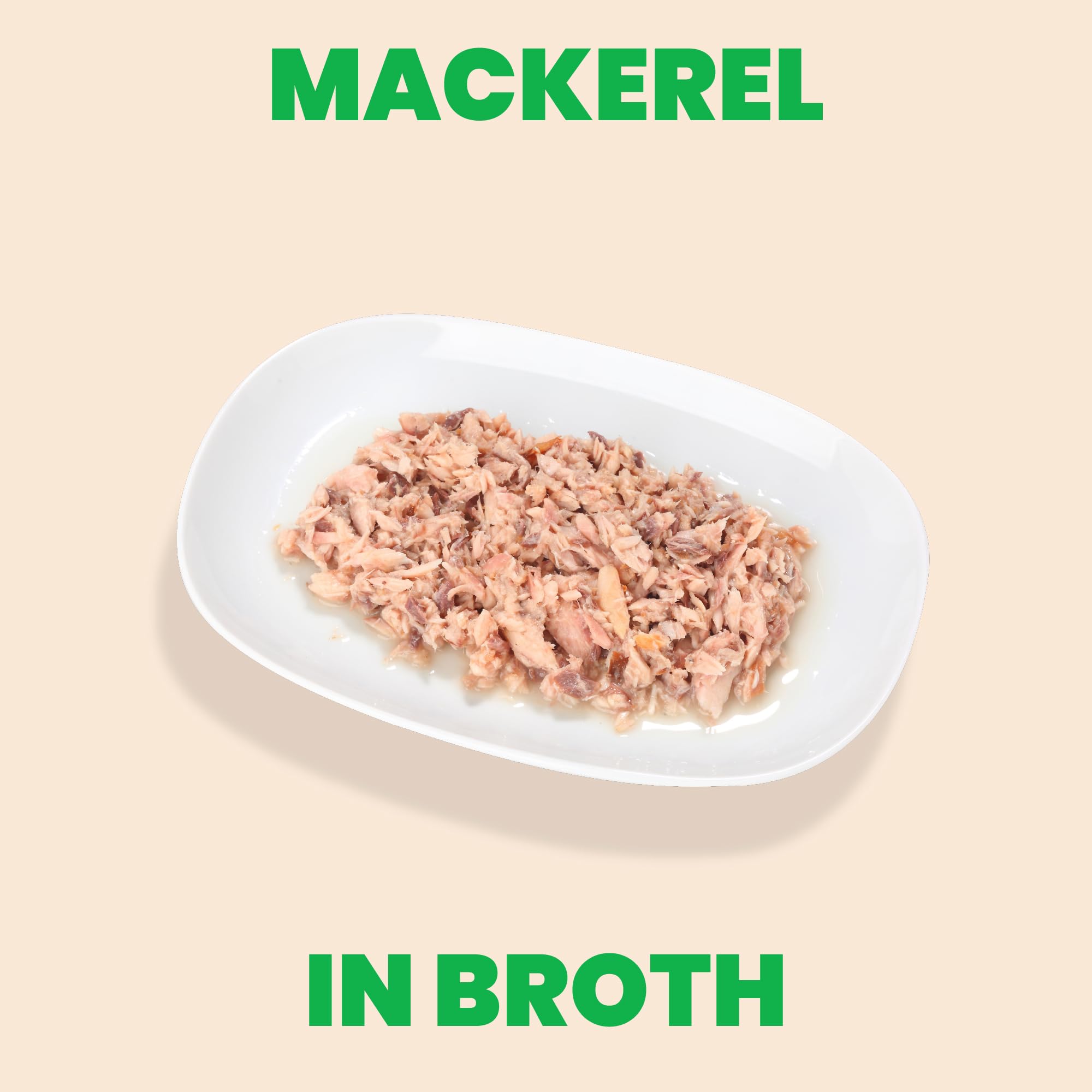Texture maquereau effiloché en bouillon, appétence pour chats difficiles.