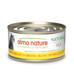 Almo Nature HQS Natural poulet dans bouillon, boîte prête à servir au quotidien.