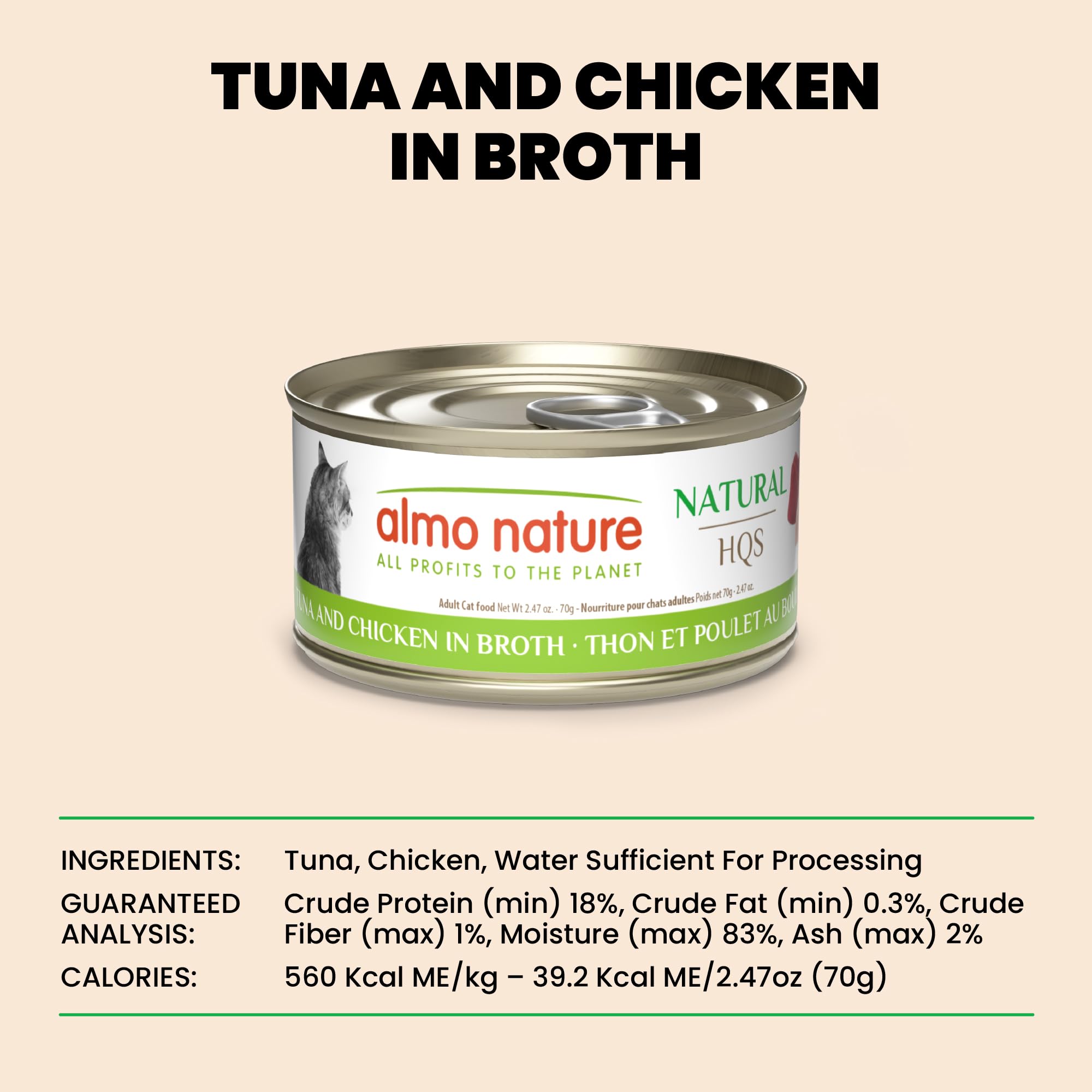 Almo Nature HQS omega-3 apportant soin au pelage et au bien-etre du chat.
