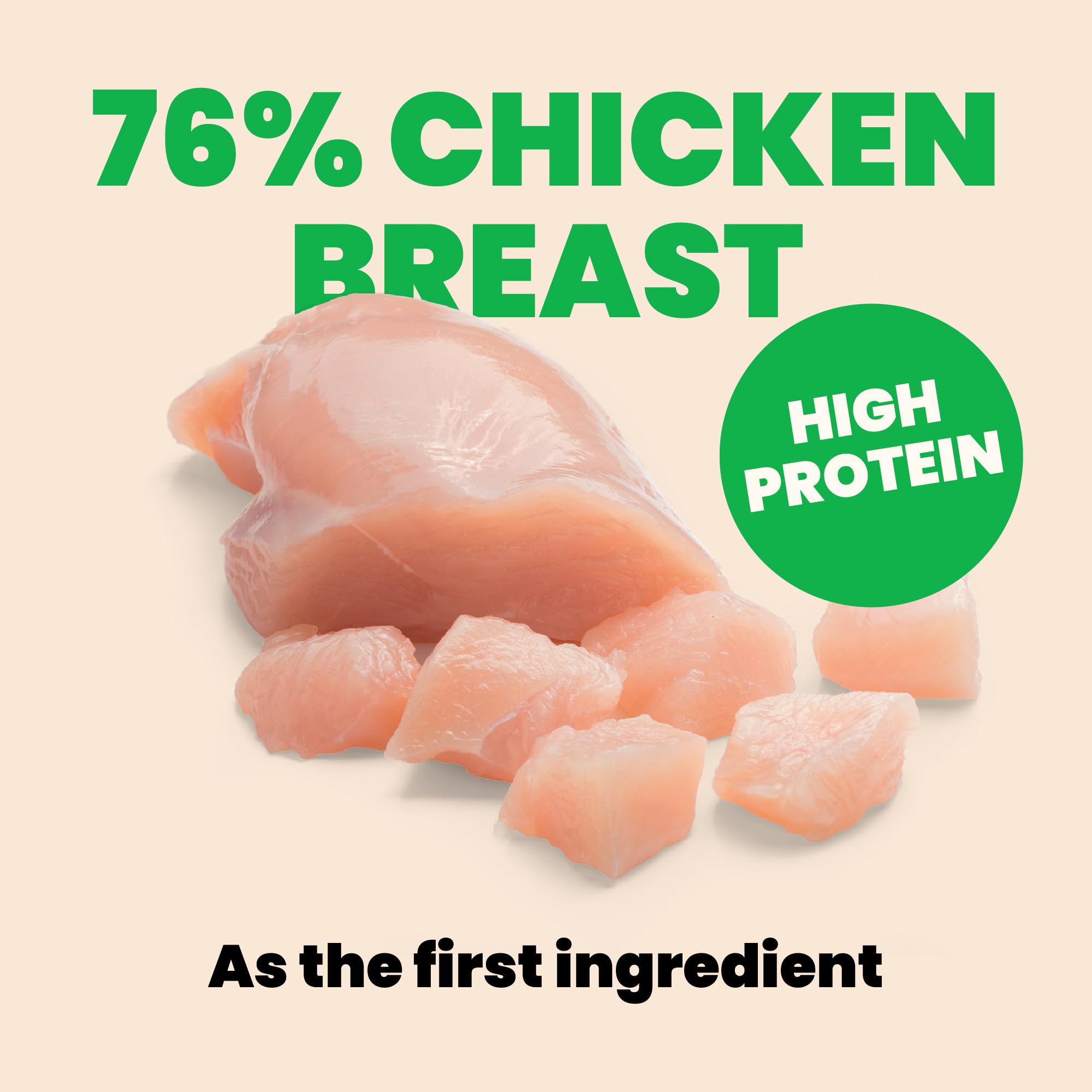 Texture poulet-dans-bouillon, image evocatrice de la consistance naturelle.