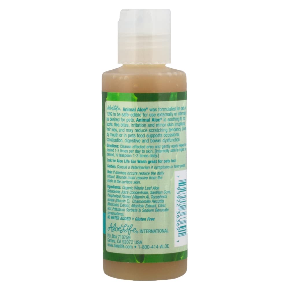 Aloe Life Animal Aloe : soutien digestif pour animaux grâce à des ingrédients naturels.
