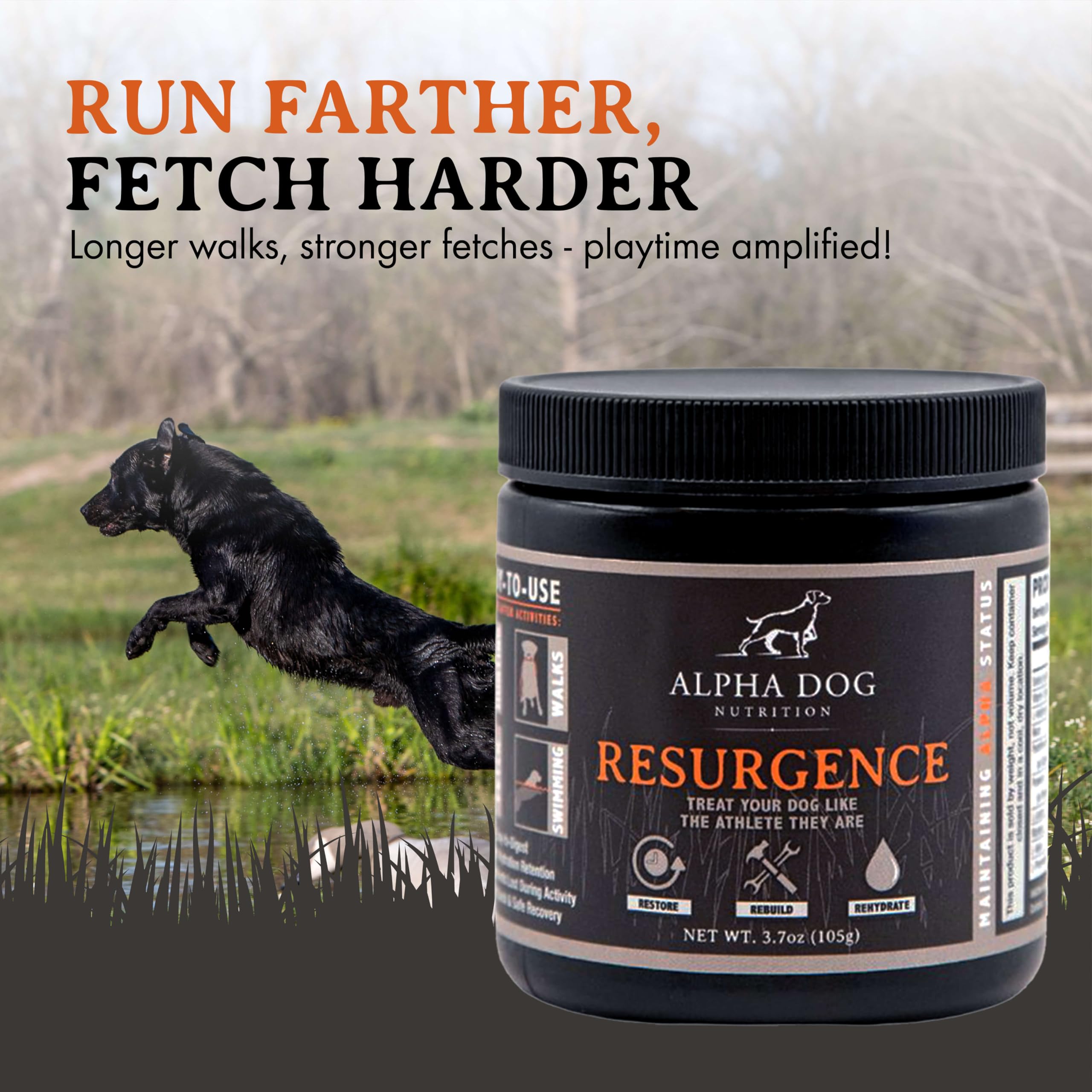 Alpha Dog Nutrition Électrolytes Saveur boeuf favorisant une prise facile après l’effort.
