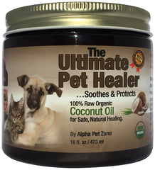ALPHA PET ZONE huile coco bio bouteille 473 ml pour chien et chat