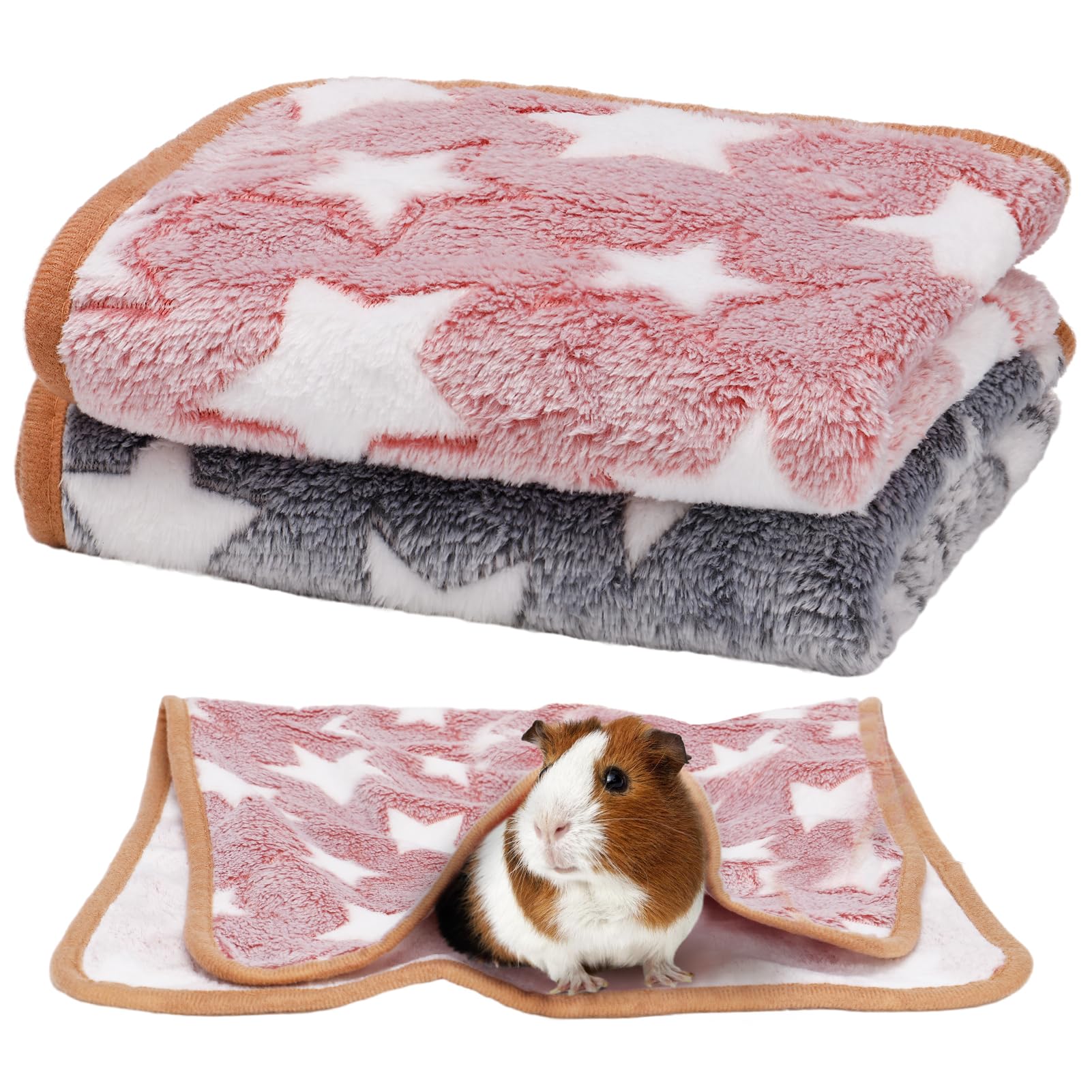Alphatool – couverture pour petits animaux, rose et gris, douceur pour des siestes confortables.