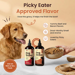 Altira Everyday Dog Gravy bouteille ouverte, pratique et rapide à servir.