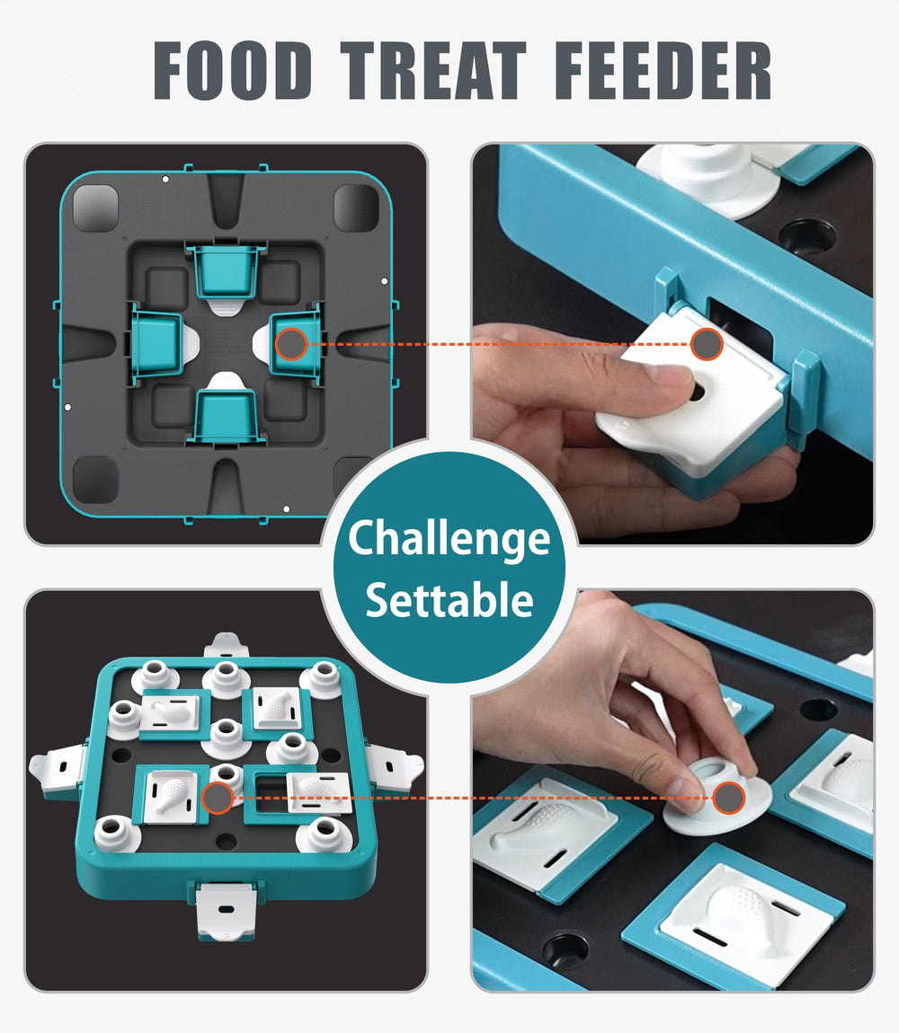 Aluckmao puzzle chien – grand format, offre espace et exploration pour les friandises.