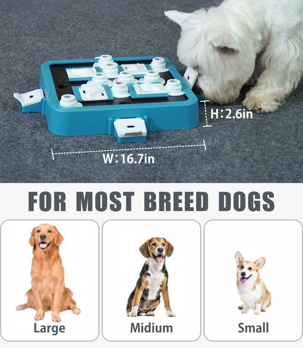 Aluckmao puzzle chien – remplissage de friandises, rend les repas plus intéressants.