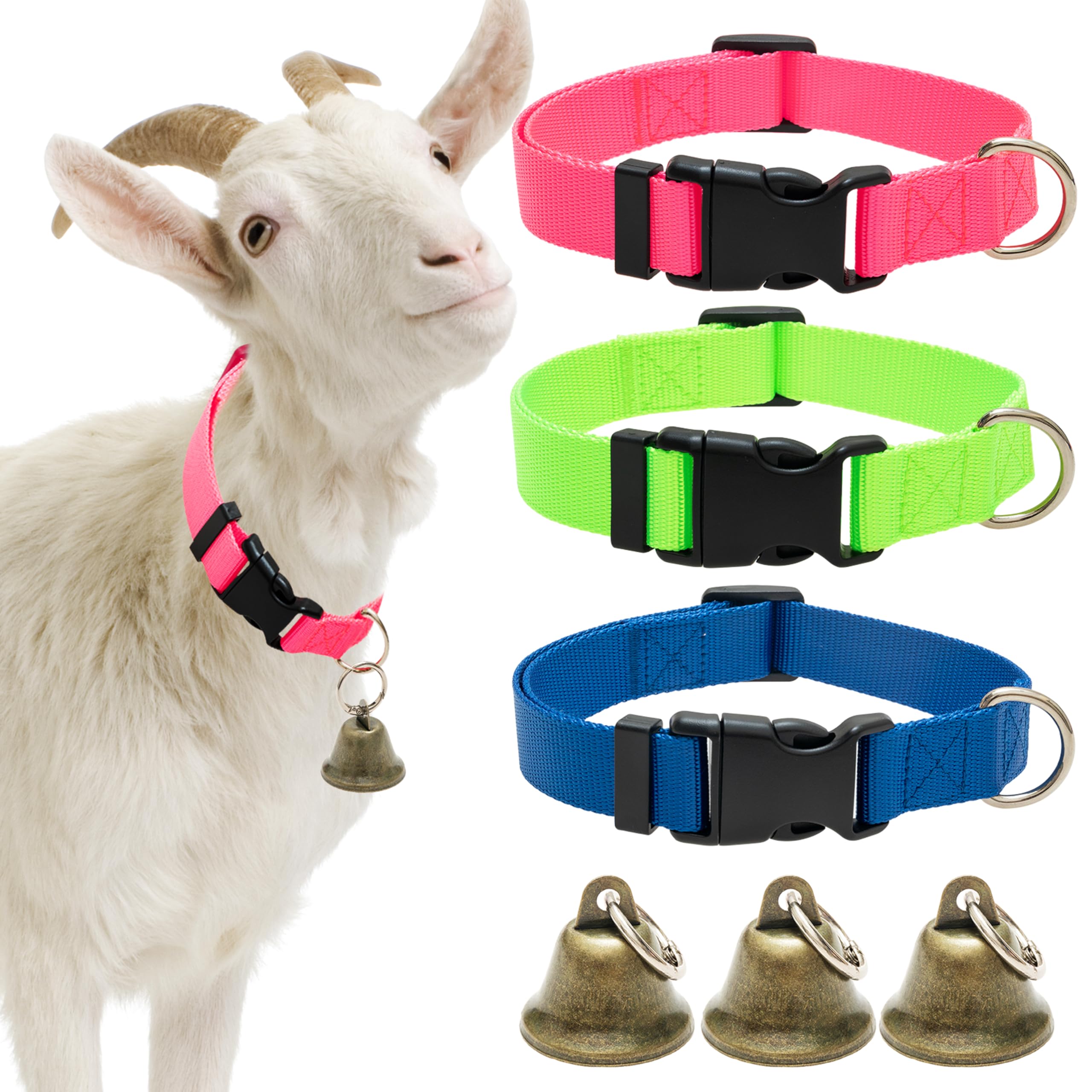 ALUZAEMO collier chèvre ensemble pour identification rapide et suivi facile.