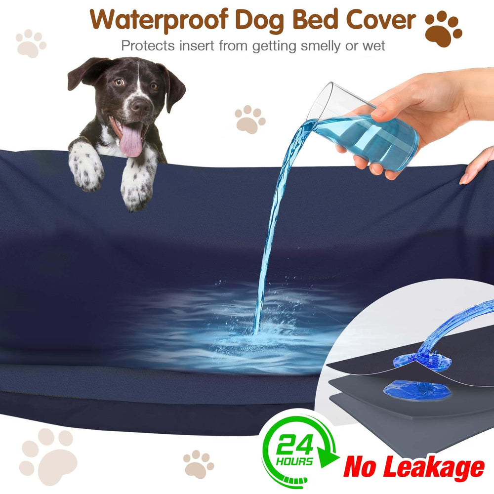 ALWZ-RDY housse pour lit chien en forme d’anneau imperméable, nettoyage facile