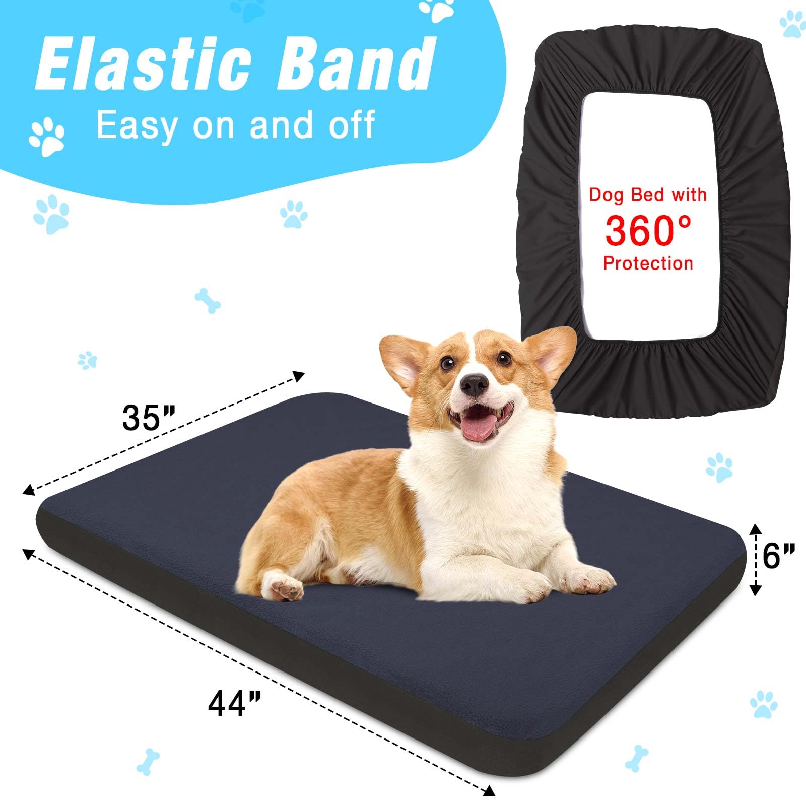 Matériau imperméable ALWZ-RDY protège le matelas contre les liquides.