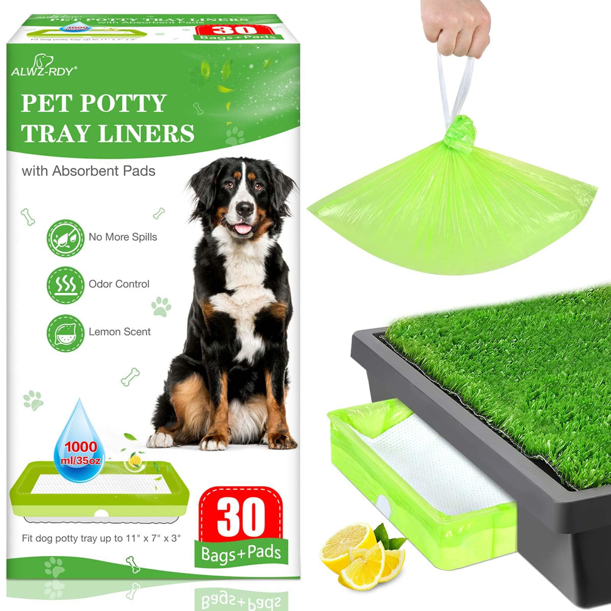 ALWZ-RDY sacs-doublure pour Pet Loo – pratique lors du nettoyage