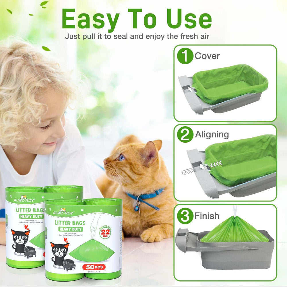 Pack ALWZ-RDY: quatre rouleaux, cent sacs, solution économique pour plusieurs semaines.
