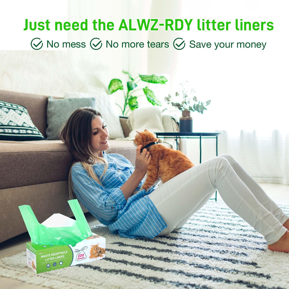 ALWZ-RDY sacs litière usage rapide, gain de temps lors du nettoyage.