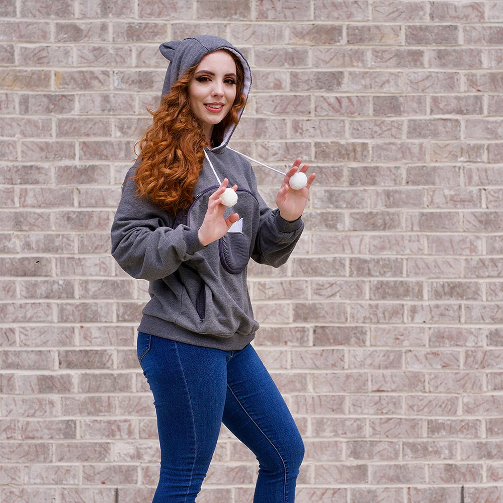 ALYC hoodie porte-animaux en tissu doux et extensible pour usage quotidien.