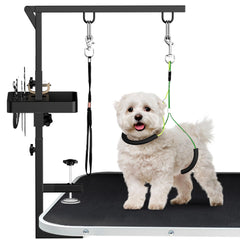 Bras de toilettage Alytree 38 pouces pour chien, hauteur ajustable.