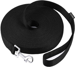 AMAGOOD longe chien 30 pieds noire, longueur idéale pour l'entraînement et les sorties.