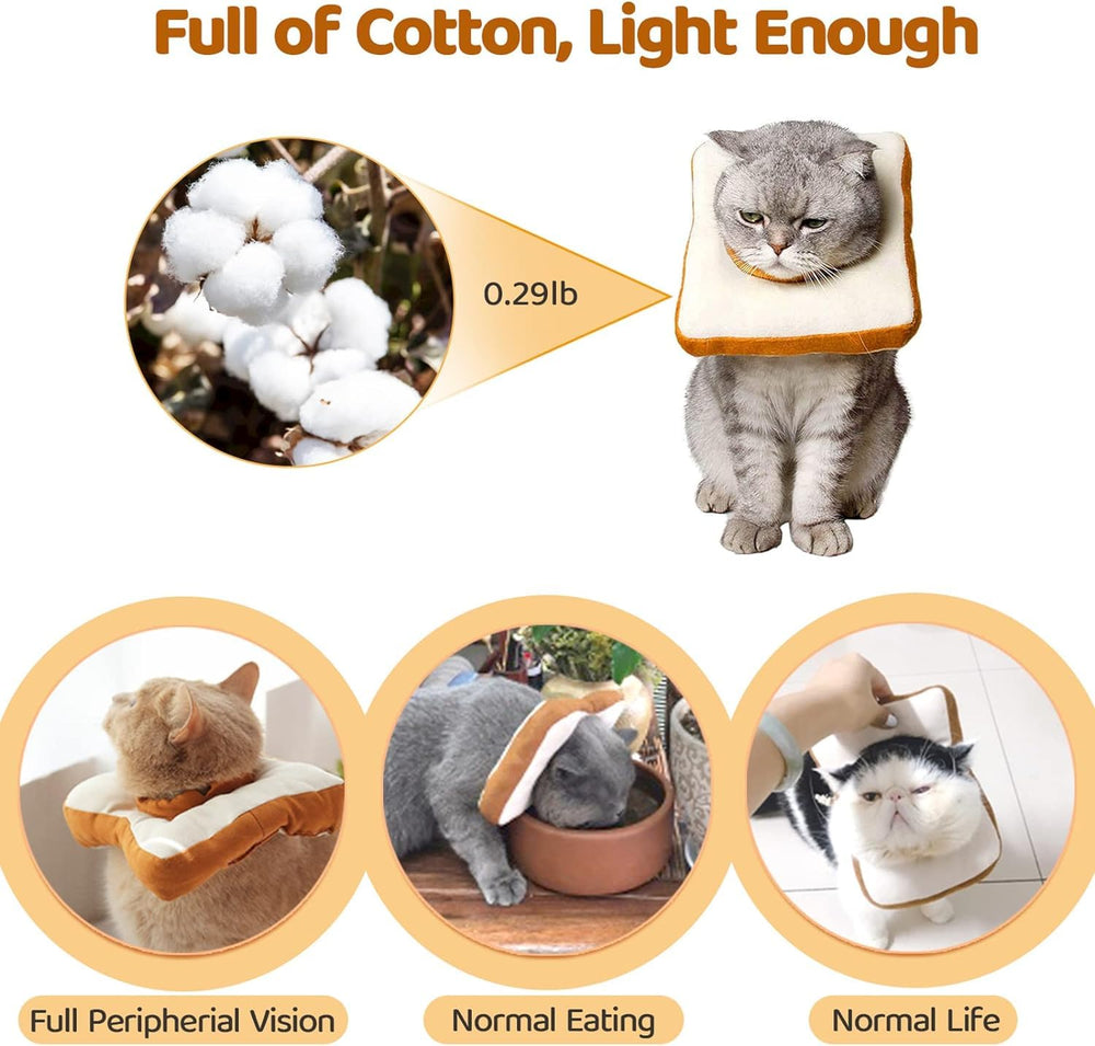 Collier Amakunft en tissu respirant, récupération confortable pour chat.