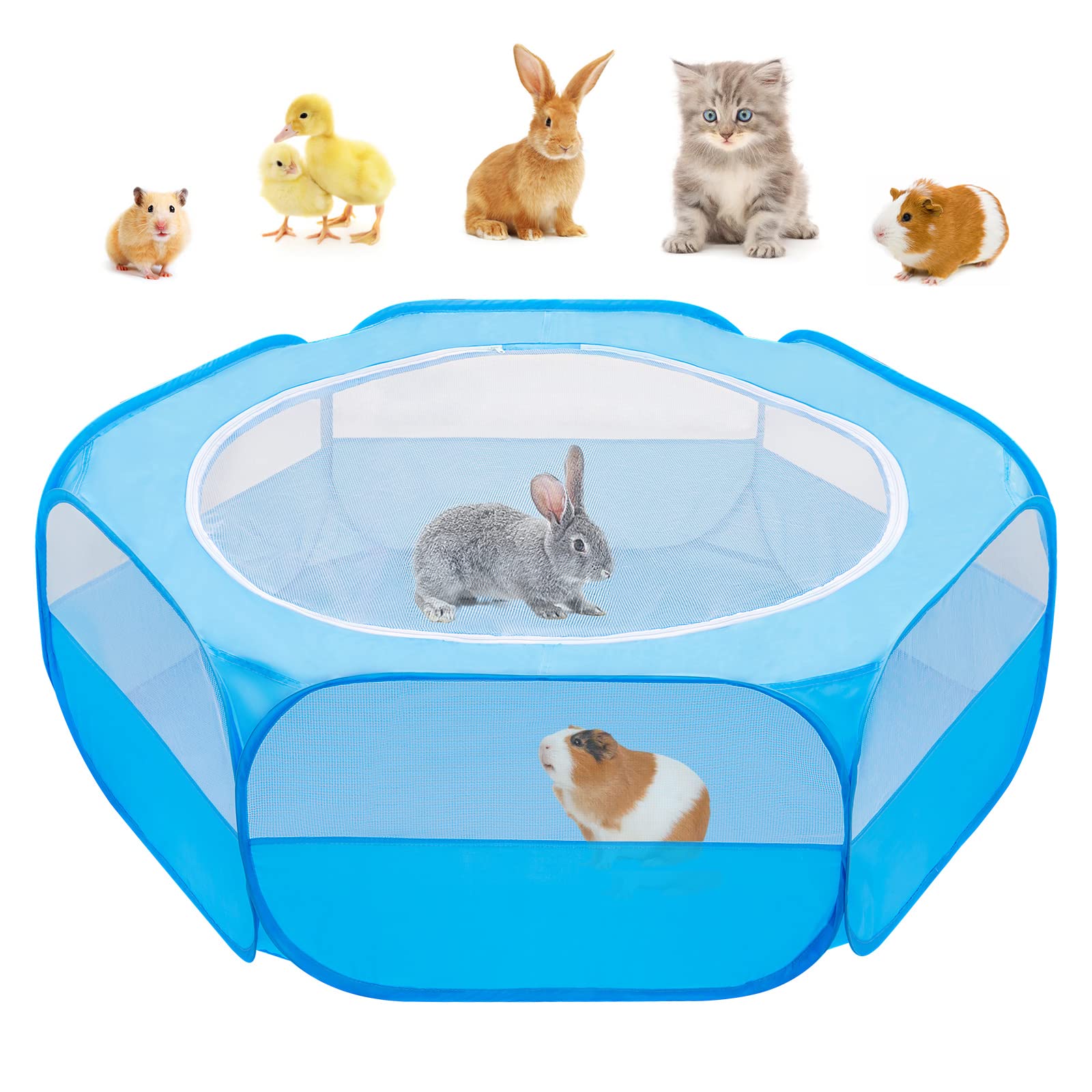Parc répliable Amakunft pour petits animaux, intérieur et extérieur.