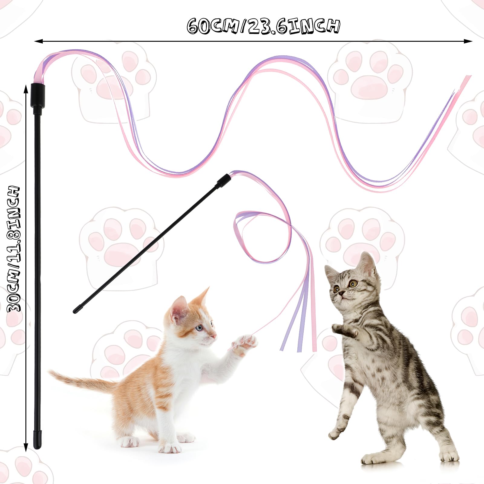 Jouet ruban Amaxiu, idée cadeau idéale pour amoureux des chats.