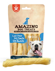 Amazing Dog Treats bâton collagene 6 pouces; ménage dents et hygiène buccale.