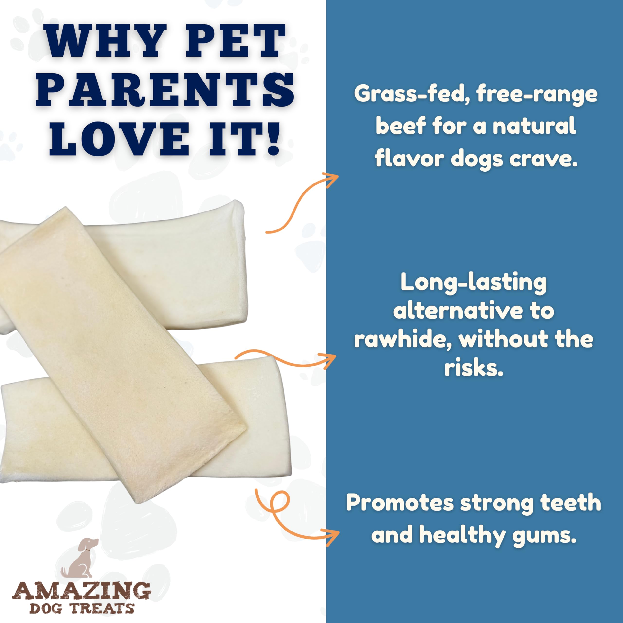 Amazing Dog Treats : tranche de joue de bœuf, pratique et facile à digérer.