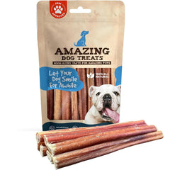 Friandises bullys Amazing Dog Treats petit 6 pouces, récompense idéale pour chiens de petite taille.