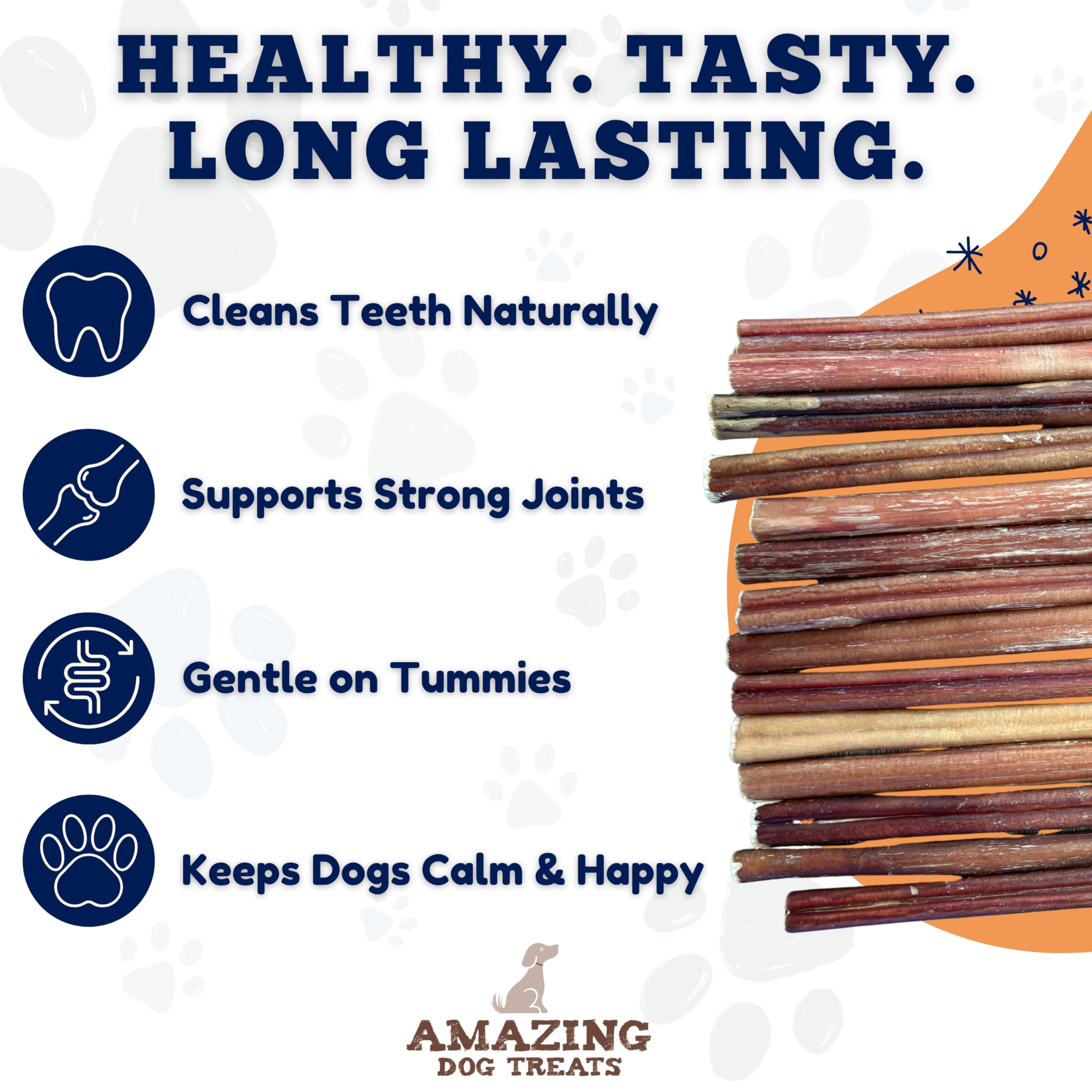 Amazing Dog Treats - bully-stick-petit-dents-sains soutien potentiel à l'hygiène bucco-dentaire.