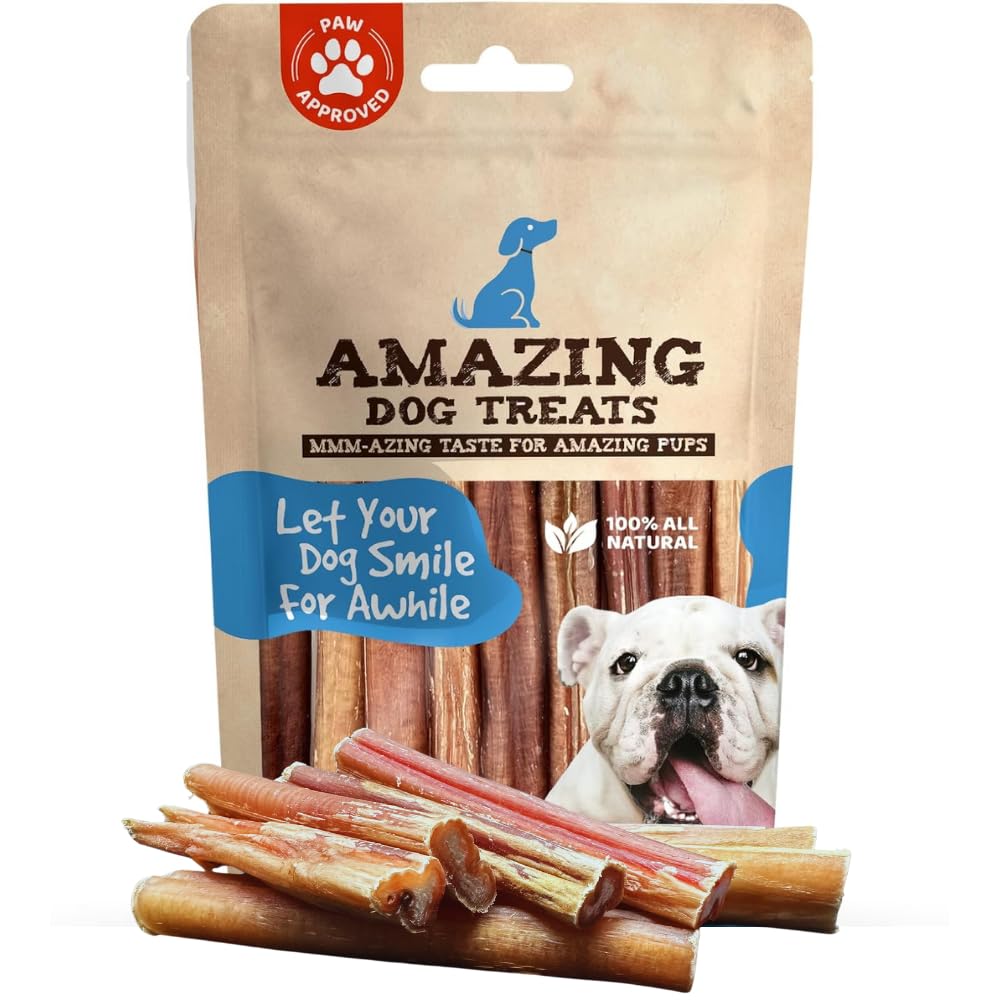 Amazing Dog Treats emballage bully sticks 4-6 pouces, source durable et pratique.