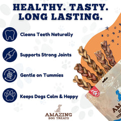 Amazing Dog Treats longueur 6 pouces, sessions de jeu et récompense.