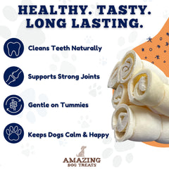 Amazing Dog Treats - Emballage clair sans additifs pour joue-boeuf.