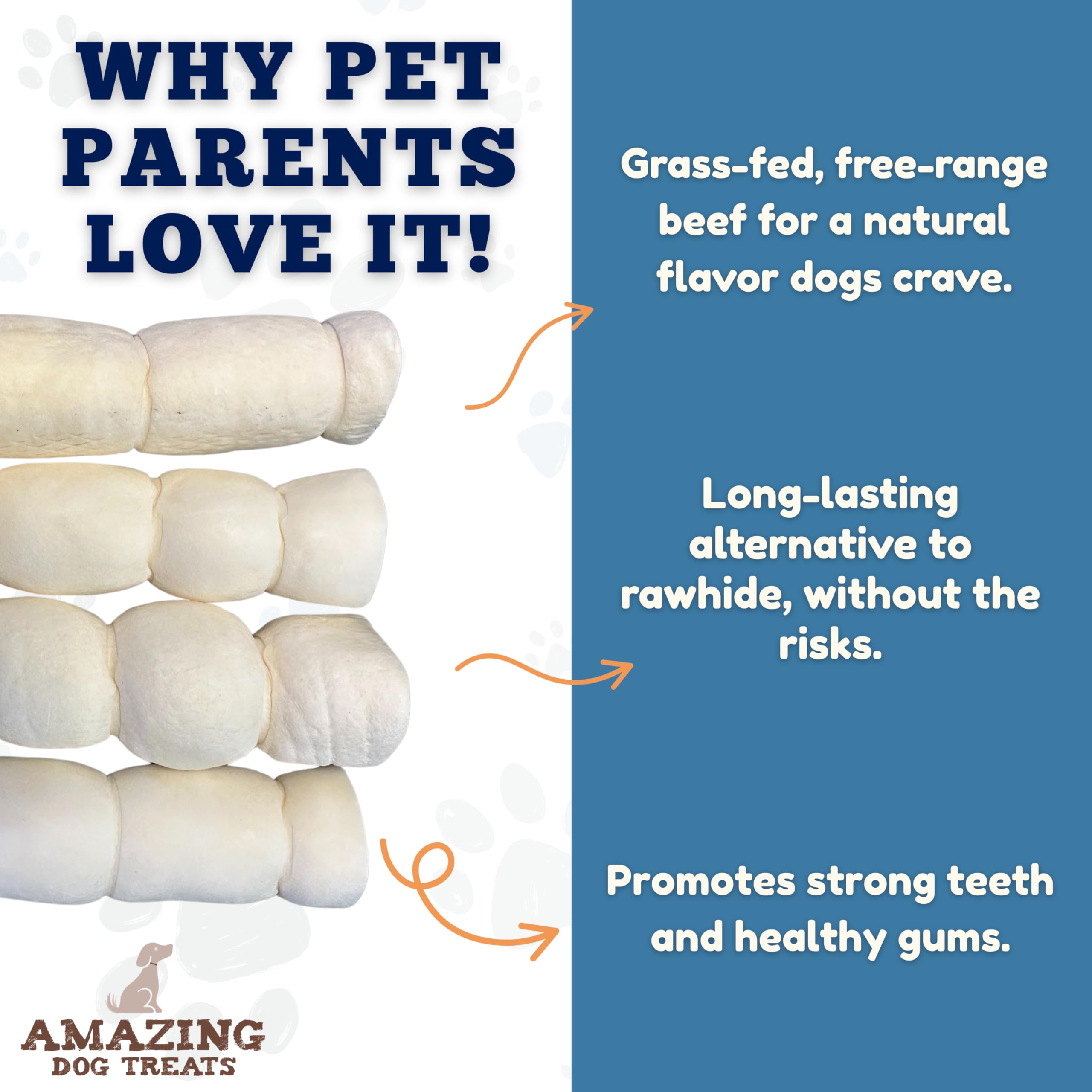 Emballage sans produits chimiques signé Amazing Dog Treats, choix sain.