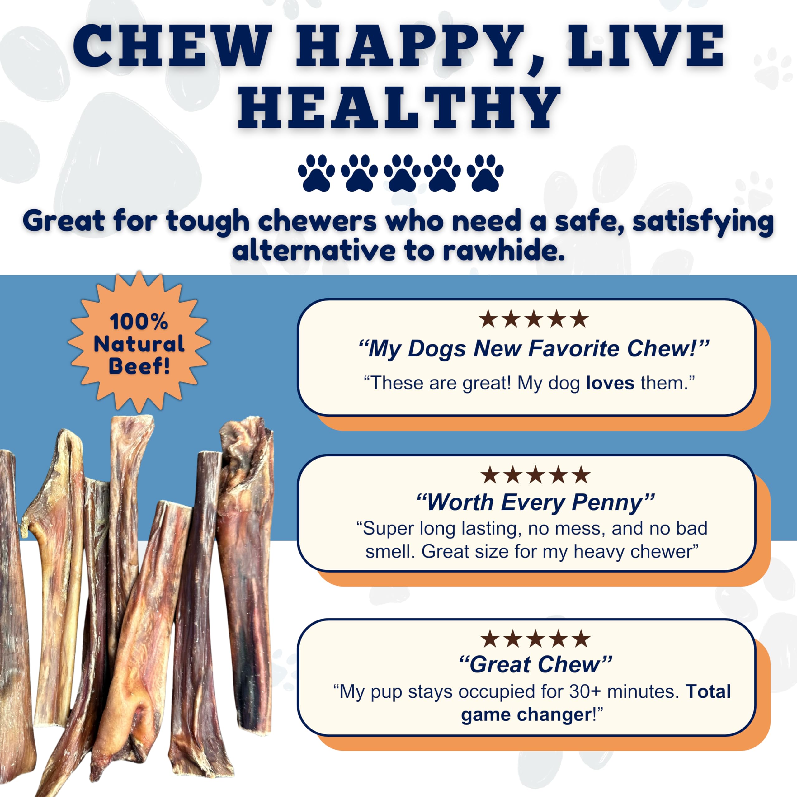 Amazing Dog Treats goulet boeuf sans additifs, friandise naturelle pour chien et récompense.