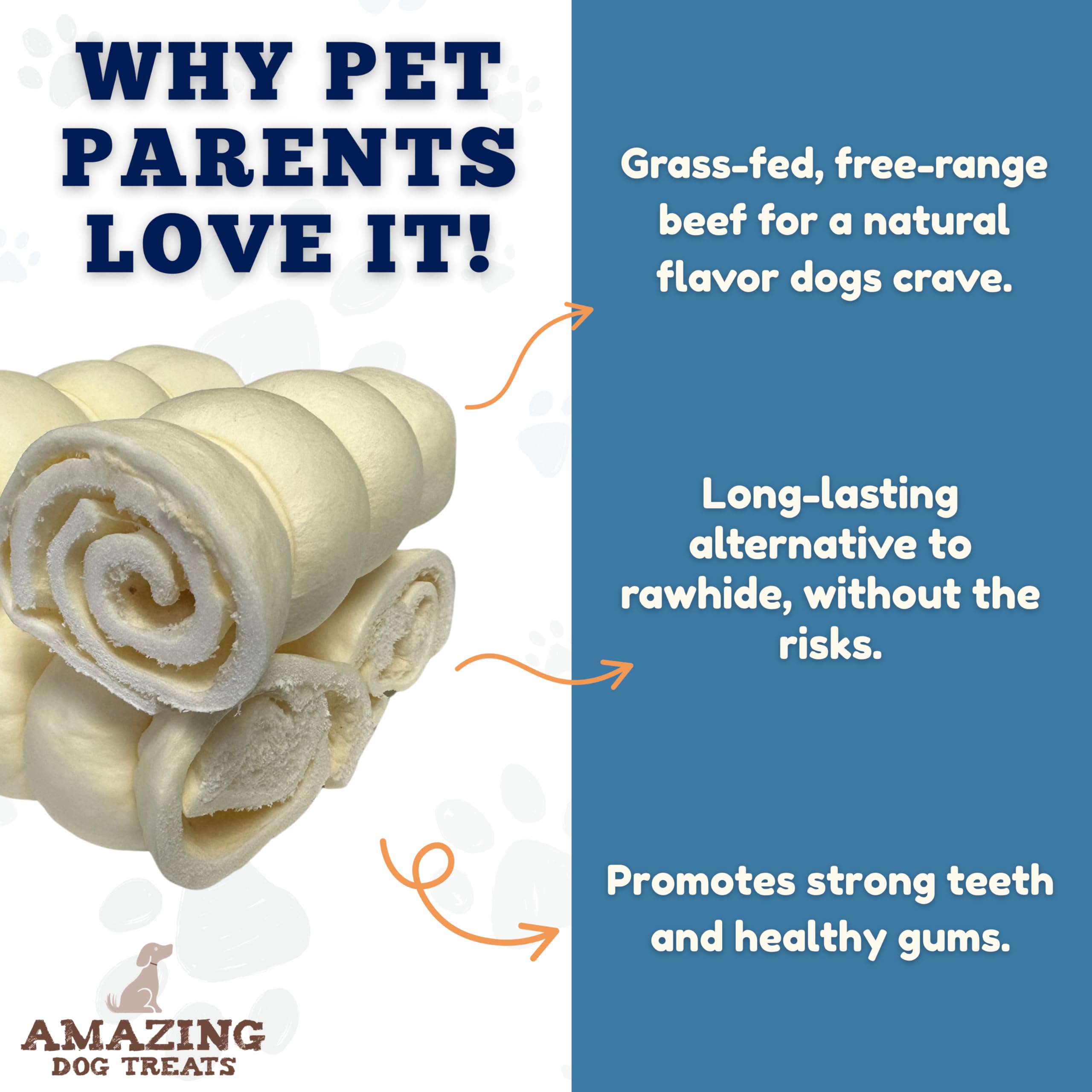 Marque Amazing Dog Treats – protéines et fer accrus, vitamines C et B, soutien naturel.