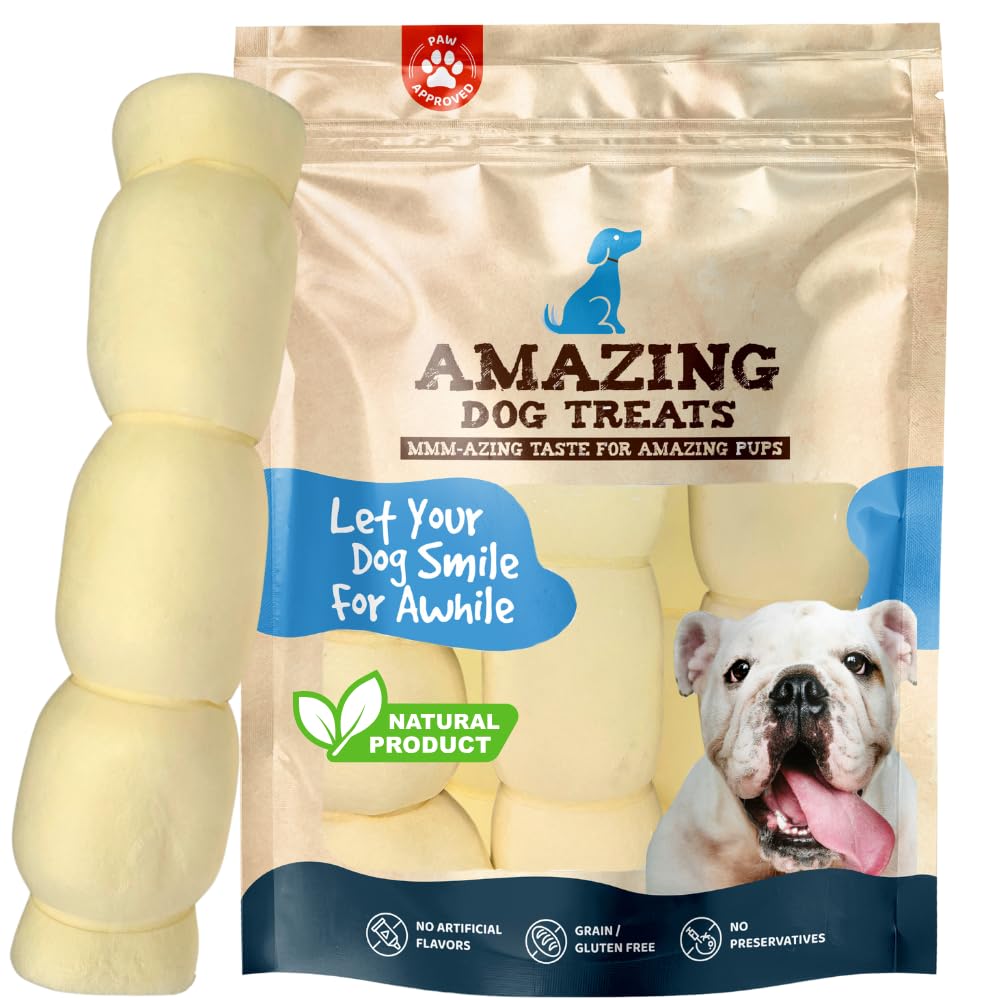 Amazing Dog Treats: rouleaux de joue de boeuf épais, parfaits pour chiens puissants et actifs.