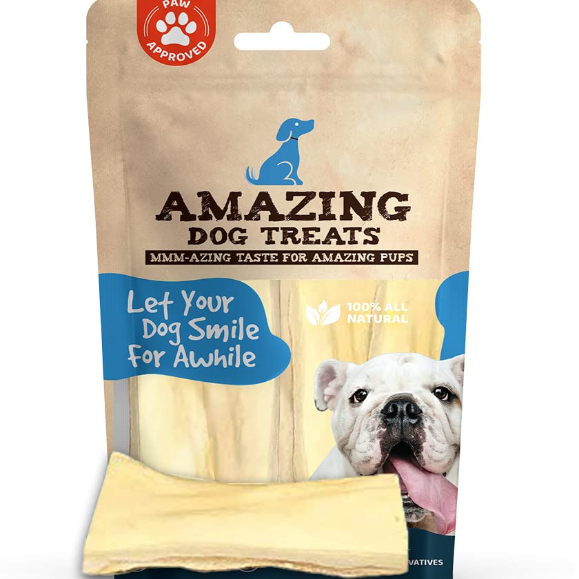Amazing Dog Treats: tranches de joue de boeuf 6 pouces sans odeur et faciles à mâcher.